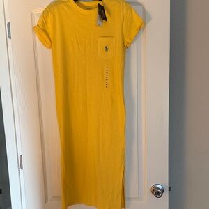 Polo by Ralph Lauren Yellow Midi Dress